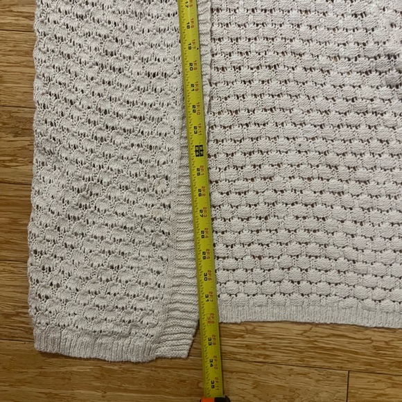 Jessica Simpson Cream Open Knit Cardigan Sweater - Picture 5 of 8